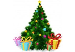 sticker sapin noel