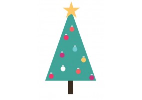 sticker sapin noel