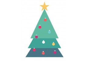 sticker sapin noel
