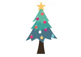 sticker sapin noel