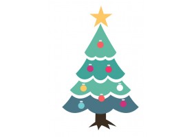 sticker sapin noel