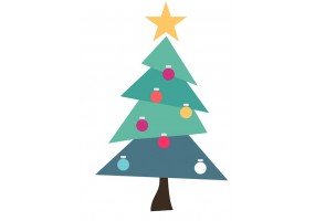 sticker sapin noel