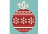Autocollant boule de noel