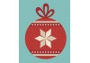 Autocollant boule de noel