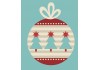 Autocollant boule de noel