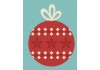 Autocollant boule de noel