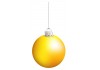 Autocollant boule de noel jaune