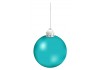 Autocollant boule de noel turquoise