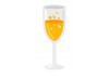 sticker noel champagne