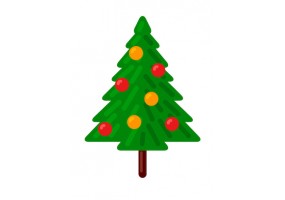 sticker sapin noel