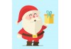 sticker pere noel