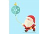 sticker pere noel