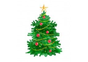 sticker sapin noel