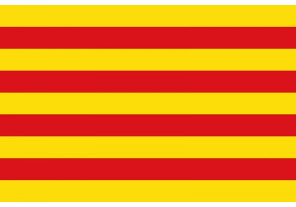 Écusson patch drapeaux drapeau Catalogne Espagne flag drapeau aufbügler âne