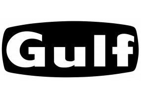 Sticker Gulf blanc noir