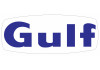 Sticker Gulf bleu marine avec fond