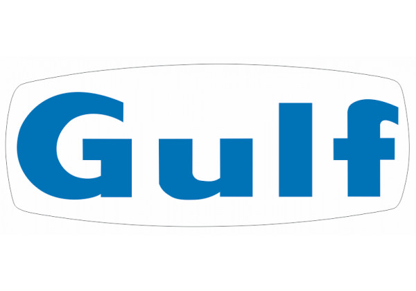 Sticker Gulf bleu avec fond