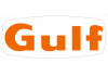 Sticker Gulf orange avec fond