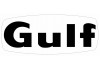 Sticker Gulf noir avec fond