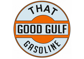 Sticker Gulf orange vintage