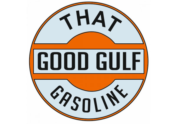 Sticker Gulf orange vintage