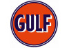 Sticker Gulf orange bleu vintage