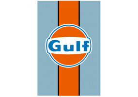 Sticker Gulf orange bleu