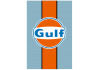 Sticker Gulf orange bleu