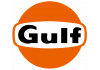 Sticker Gulf noir orange