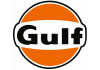 Sticker Gulf noir orange