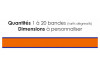 Sticker Gulf bande orange bleu