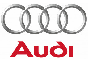 Sticker AUDI gris rouge