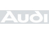 Sticker AUDI logo blanc gris
