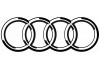 Sticker AUDI logo noir