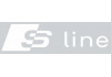 Sticker AUDI S line blanc gris
