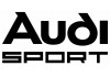 Sticker AUDI sport blanc noir
