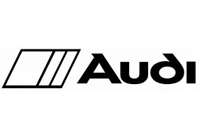 Sticker AUDI blanc noir