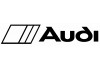 Sticker AUDI blanc noir