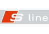 Sticker AUDI S line blanc rouge