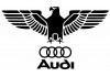 Sticker AUDI blanc noir