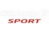 Sticker AUDI sport blanc rouge