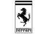 Sticker FERRARI noir blanc