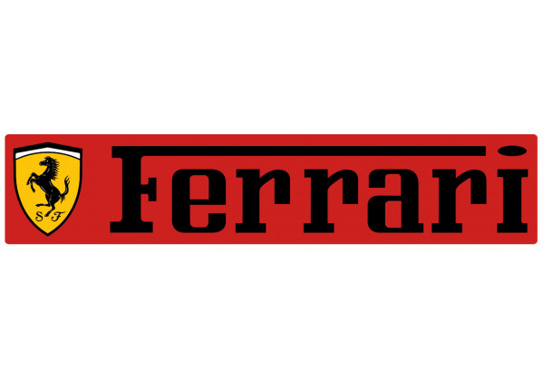 Ferrari Logo Personnalisé Nom Personnalisé Mur Decal Decor Vinyl Autocollant Décoration LB32