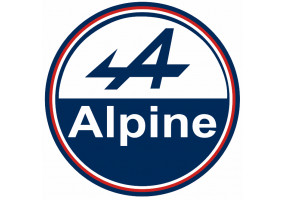 Sticker ALPINE logo bleu blanc rouge