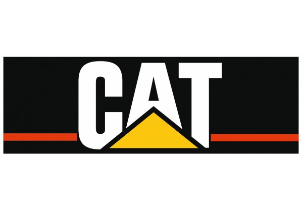 Sticker CATERPILLAR CAT logo pour deco voiture, murale, mobilier, etc