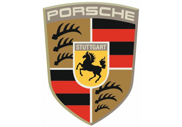 Sticker PORSCHE logo pour deco voiture, murale, mobilier, etc