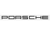 Sticker PORSCHE logo noir blanc