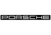 Sticker PORSCHE logo noir blanc