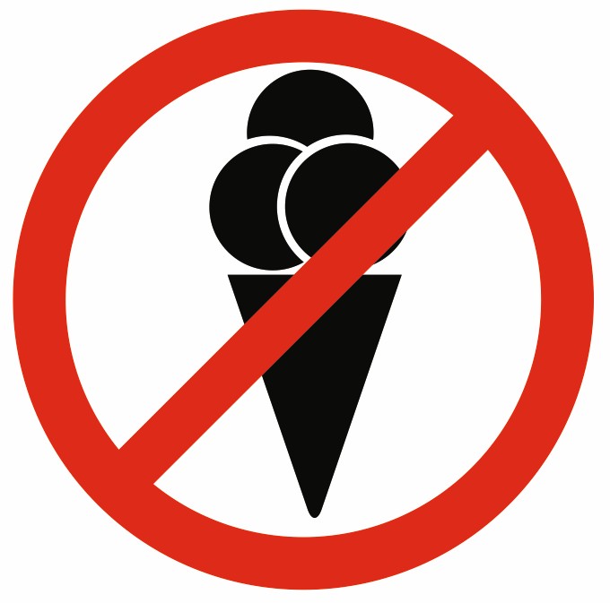 Sticker Interdiction De Manger Qualite Pro