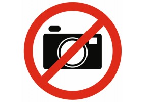 Sticker interdiction de prendre des photos